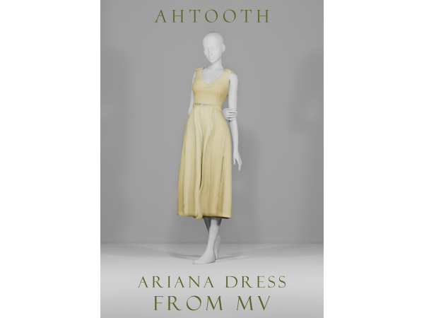 Maxis Match ARIANA DRESS FROM MV by ahTooth - The Sims 4 Custom Content