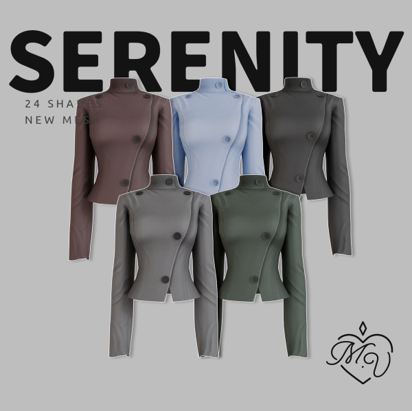 Maxis Match Serenity Top by simsfinds - The Sims 4 Custom Content