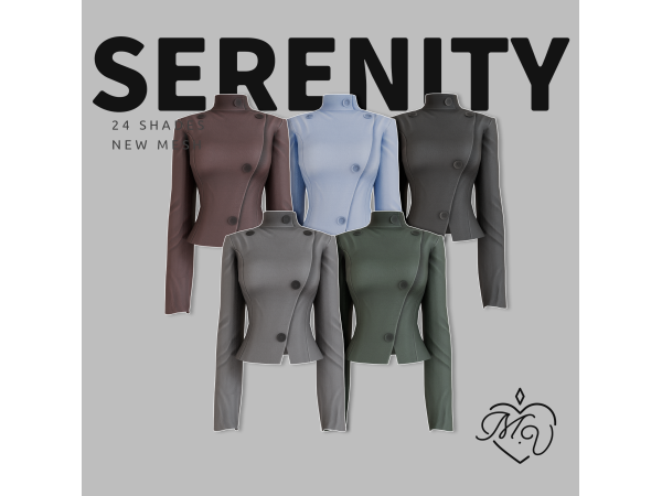 Maxis Match Serenity Top by MissValentine - The Sims 4 Custom Content