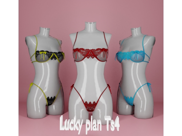 Alpha Lucky plan _Hana Himesaki lingerie - The Sims 4 Custom Content