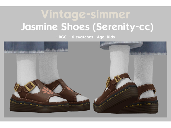 Maxis Match Jasmine Shoes simmer by vintage - The Sims 4 Custom Content