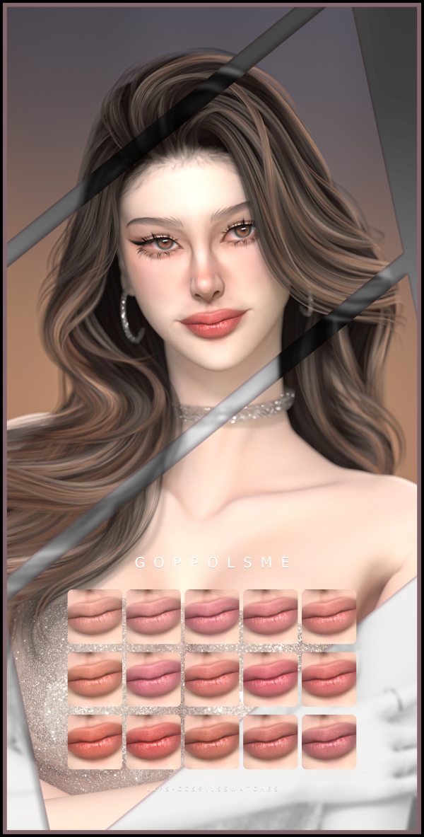 Alpha GPME GOLD Lips CC55 by simsfinds - The Sims 4 Custom Content