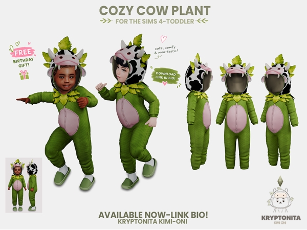 Maxis Match Cozy Cow Plant - The Sims 4 Custom Content
