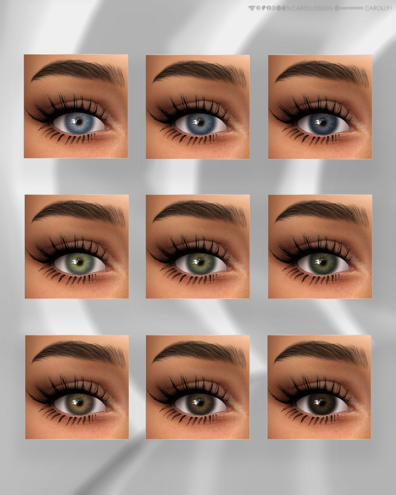 Alpha Olivia Eyes HQ by carolldesign - The Sims 4 Custom Content