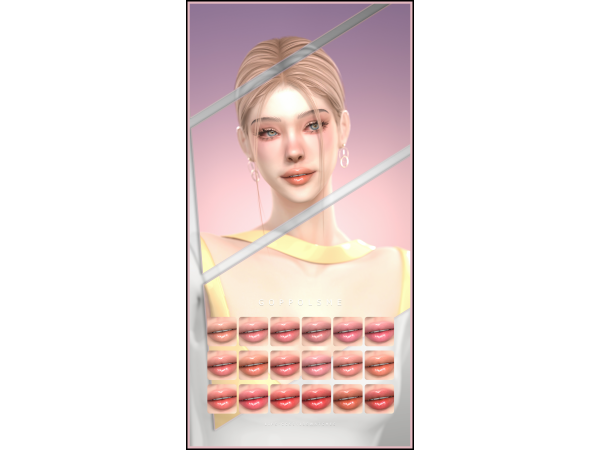 Alpha GPME GOLD Lips CC56 by goppolsme - The Sims 4 Custom Content
