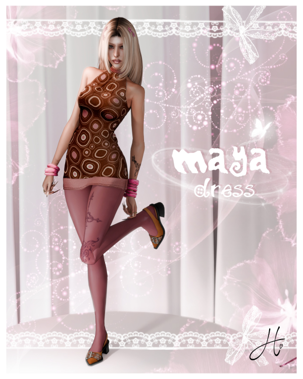 Alpha heartquake maya dress by simsfinds - The Sims 4 Custom Content