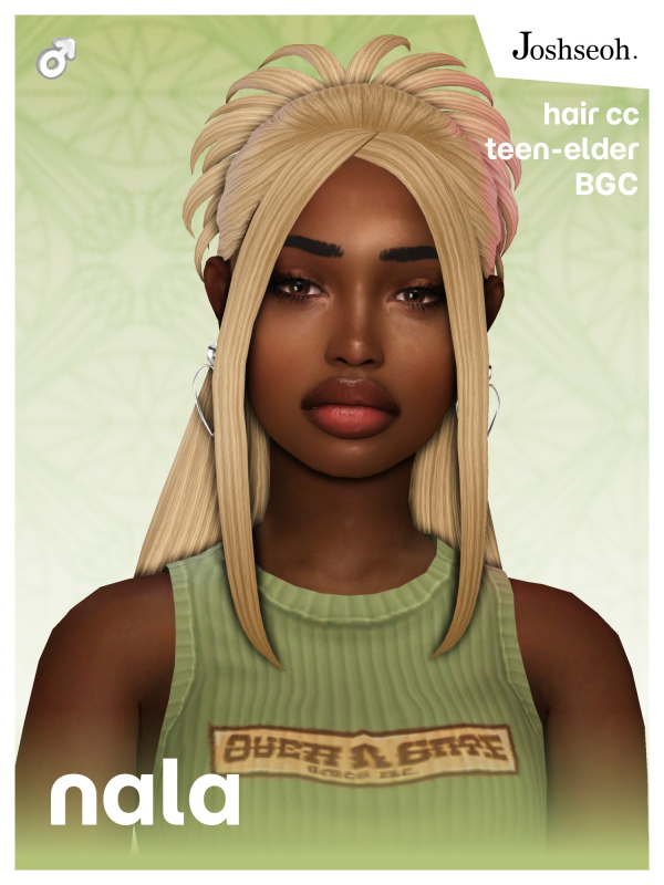 Maxis Match Nala Hair by simsfinds - The Sims 4 Custom Content