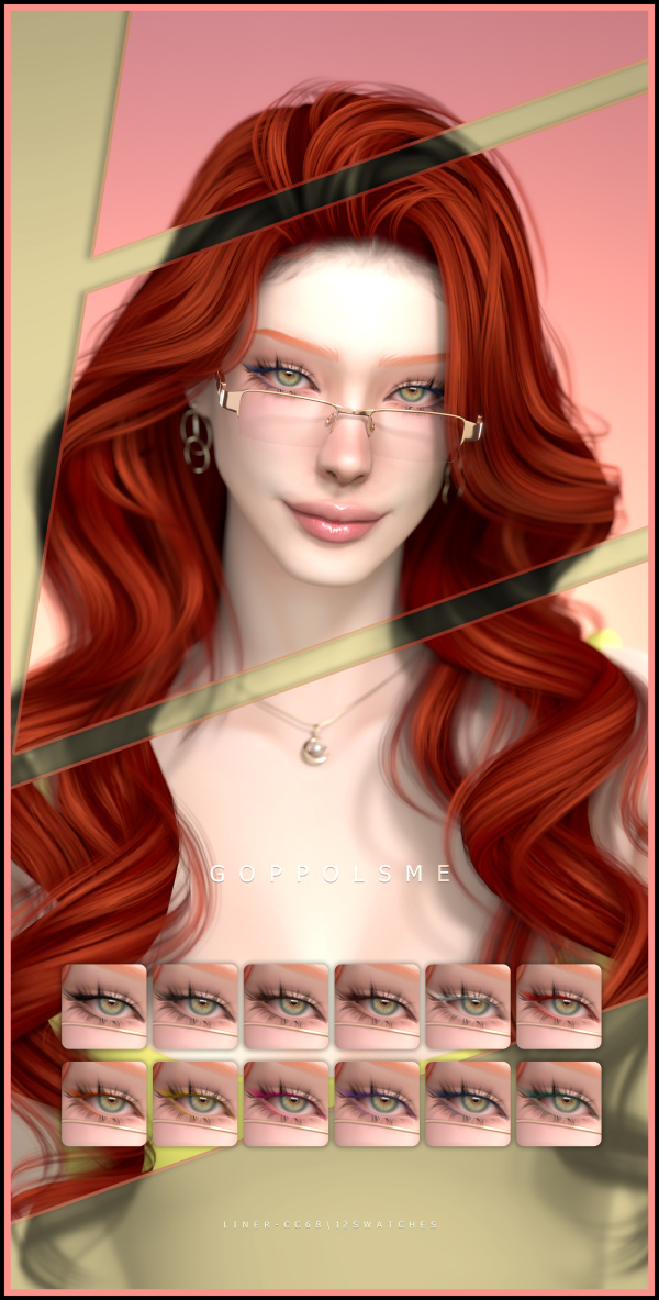 Alpha GPME GOLD Liner cc68 by simsfinds - The Sims 4 Custom Content