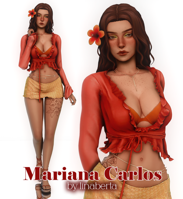 Mix Mariana Carlos by simsfinds - The Sims 4 Custom Content