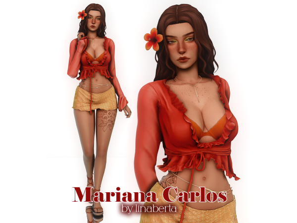 Mix Mariana Carlos by linabertasims - The Sims 4 Custom Content