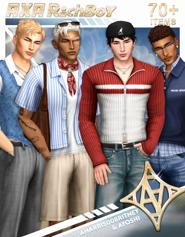 Maxis Match AxA Richboy by simsfinds - The Sims 4 Custom Content