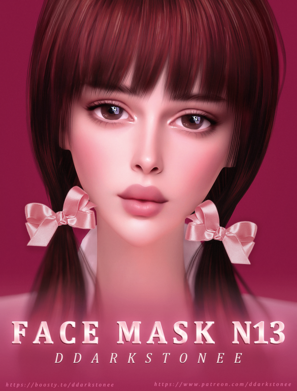Alpha FACE MASK N13 for your beauties by simsfinds - The Sims 4 Custom Content