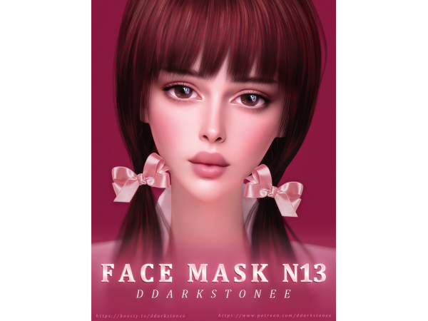 Alpha FACE MASK N13 for your beauties by ddarkstonee - The Sims 4 Custom Content