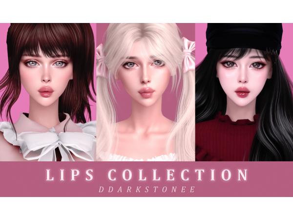 Alpha LIPS COLLECTION by ddarkstonee - The Sims 4 Custom Content