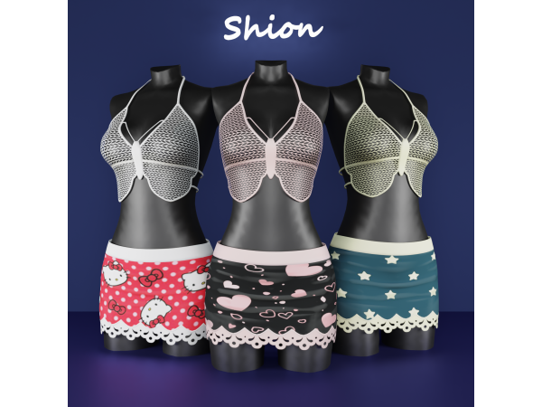 Alpha Shion Lumina Butterfly Set - The Sims 4 Custom Content