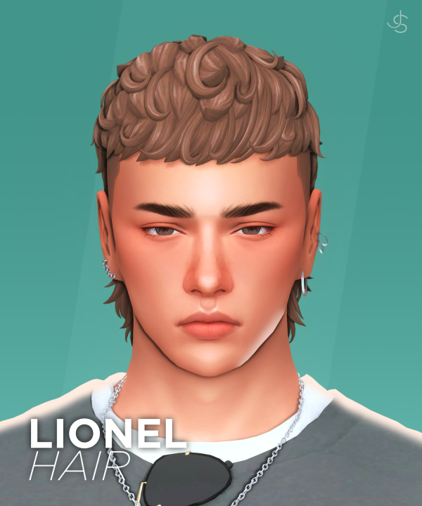 Maxis Match Lionel Hair by simsfinds - The Sims 4 Custom Content