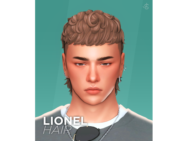 Maxis Match Lionel Hair by johnnysims - The Sims 4 Custom Content
