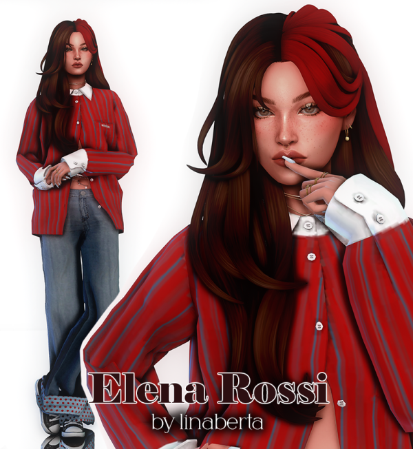 Maxis Match Elena Rossi by simsfinds - The Sims 4 Custom Content