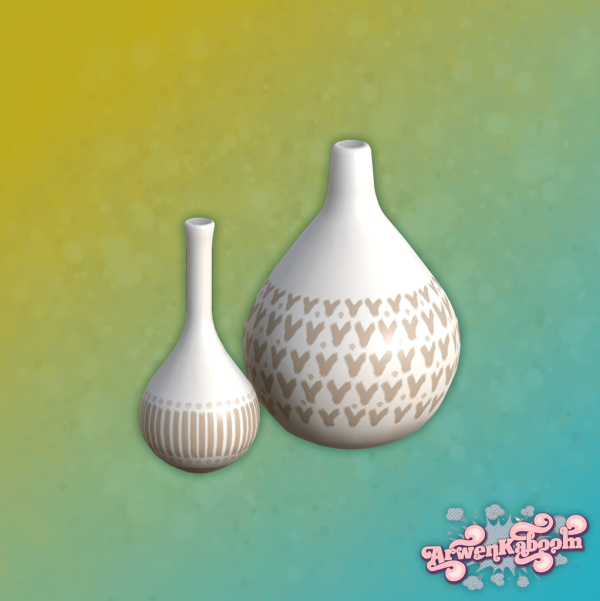 Mix Marabor Vases by arwenkaboom - The Sims 4 Custom Content