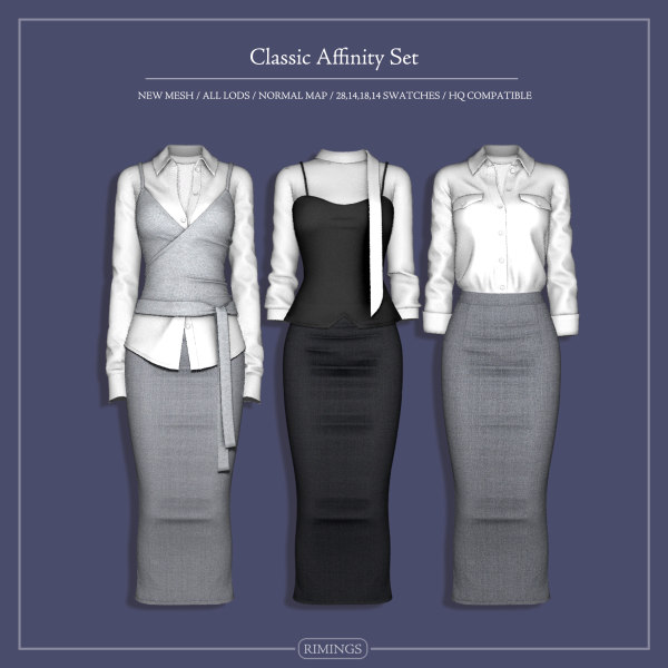 Alpha [RIMINGS] Classic Affinity Set by simsfinds - The Sims 4 Custom Content