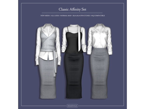 Alpha [RIMINGS] Classic Affinity Set - The Sims 4 Custom Content