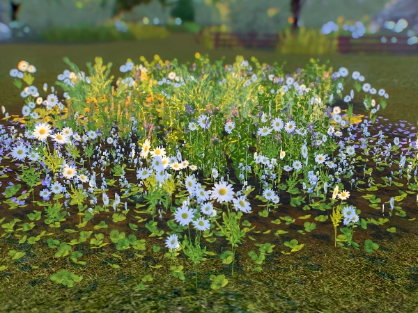 Alpha Field of Flowers - The Sims 4 Custom Content