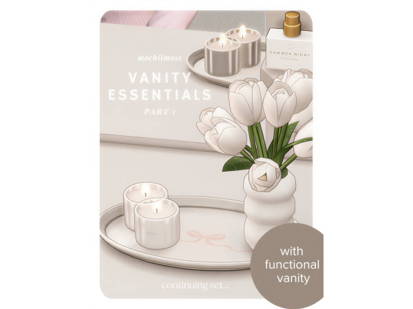 Maxis Match Vanity Essentials part 1 by mochiimoss - The Sims 4 Custom Content