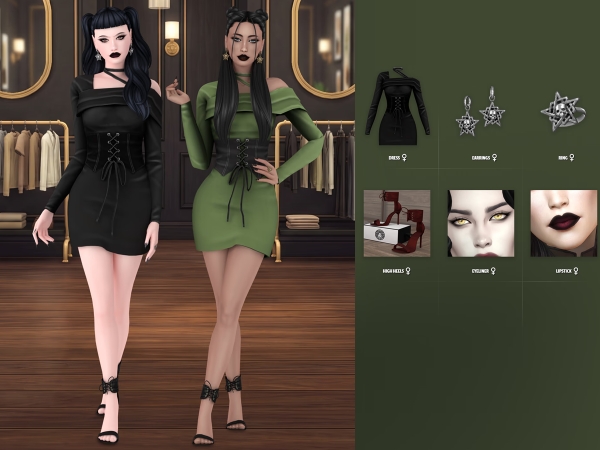 Maxis Match Selene Lookbook - The Sims 4 Custom Content