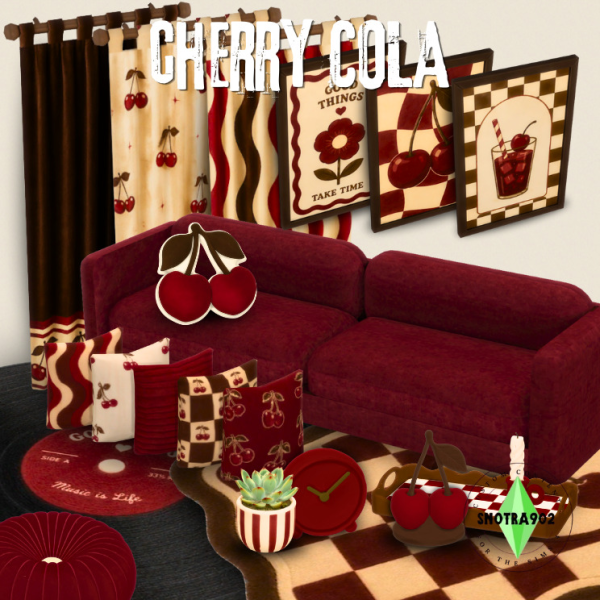 Maxis Match Cherry Cola by simsfinds - The Sims 4 Custom Content