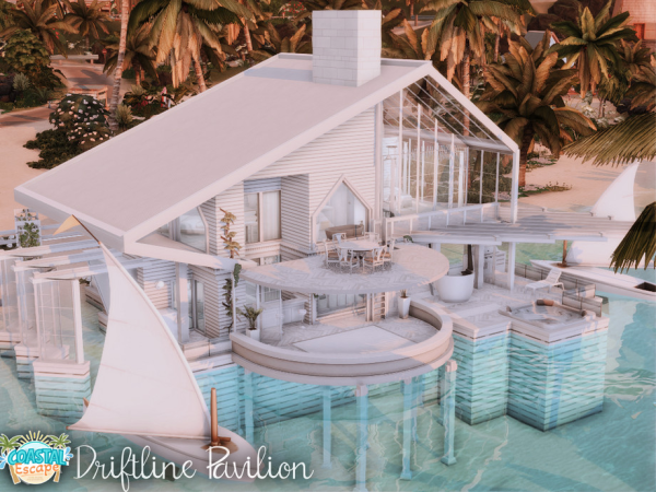 Maxis Match Driftline Pavilion l noCC - The Sims 4 Custom Content