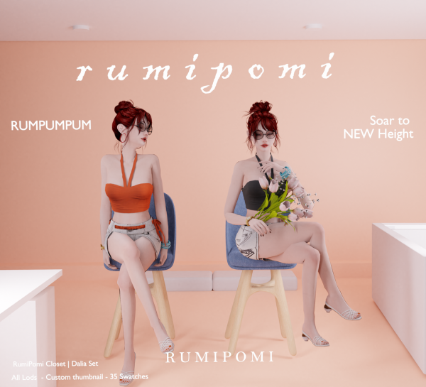 Alpha Rumpumpum_Dalia Oufit Set by rumi_pomi - The Sims 4 Custom Content