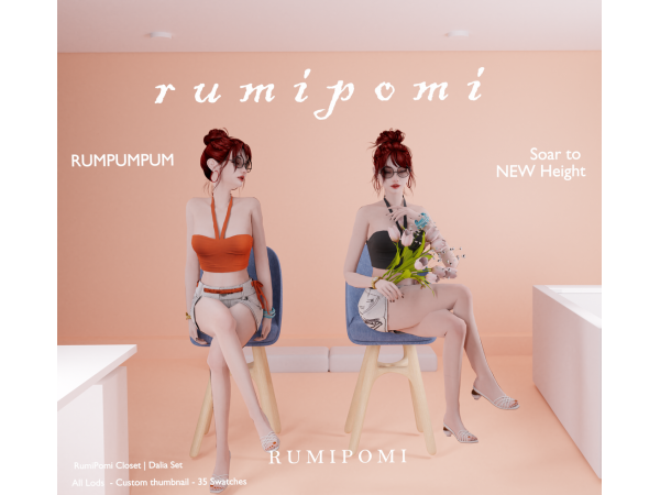Alpha Rumpumpum_Dalia Oufit Set - The Sims 4 Custom Content