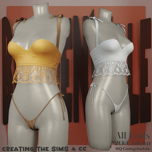 Alpha Boe_Regita Queen Lingerie by boegenville - The Sims 4 Custom Content