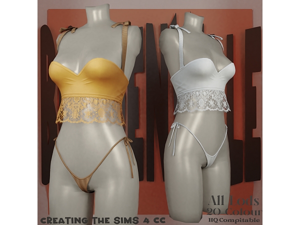Alpha Boe_Regita Queen Lingerie - The Sims 4 Custom Content