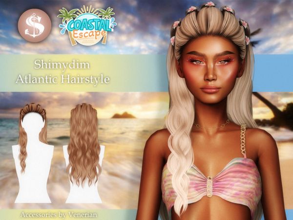 Alpha Atlantic Hairstyle by Shimydimsims - The Sims 4 Custom Content