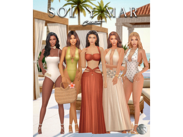 Maxis Match CAMUFLAJE Sol Y Mar Collection - The Sims 4 Custom Content