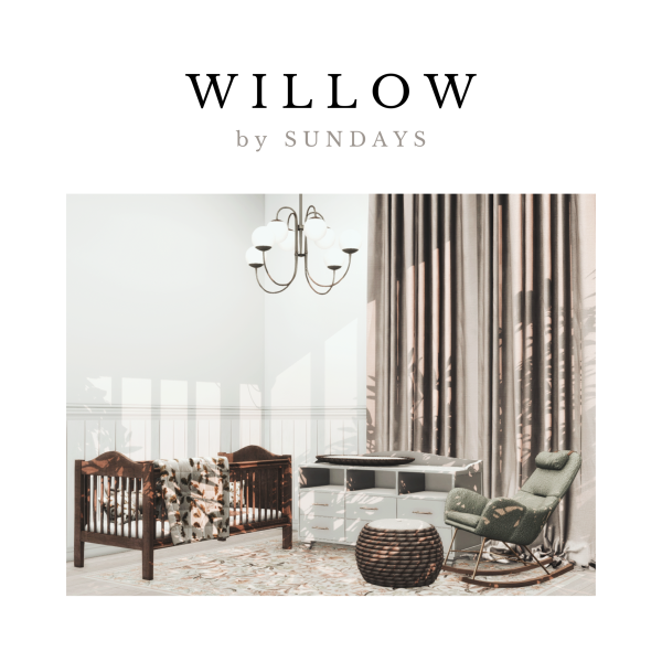 Alpha willow set by simsfinds - The Sims 4 Custom Content