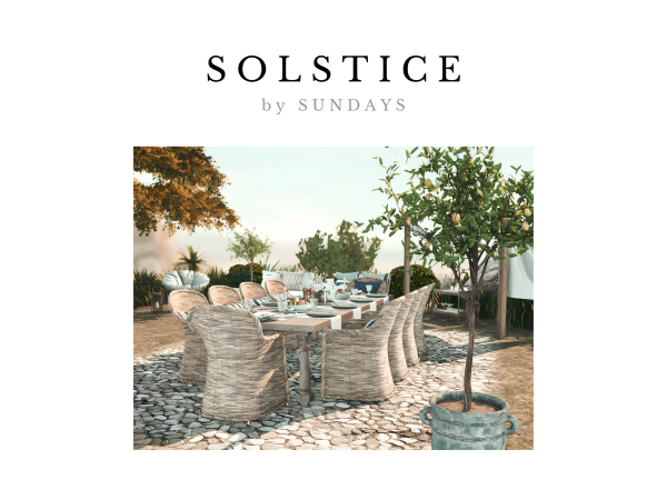 solstice set x SimspirationBuilds. by sundays_sims