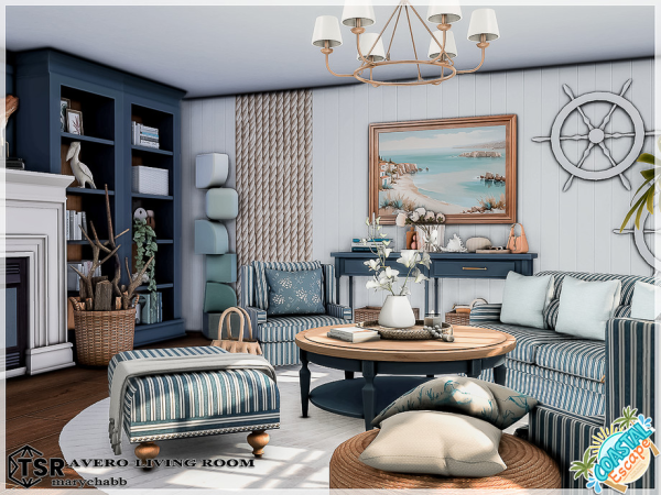 Mix Avero Living Room - The Sims 4 Custom Content