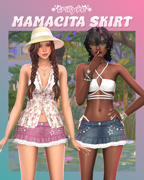 Maxis Match Mamacita Skirt by simsfinds - The Sims 4 Custom Content