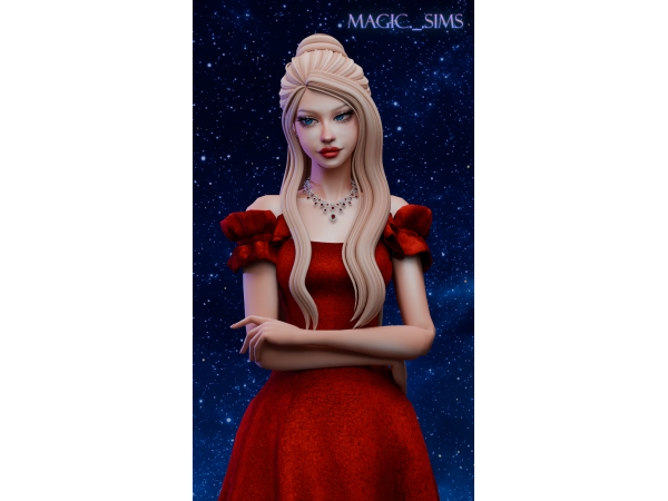 Maxis Match Isadora hair Magic_sims - The Sims 4 Custom Content