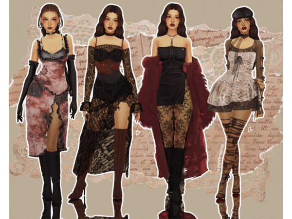 Alpha lookbook by peppermxntss - The Sims 4 Custom Content