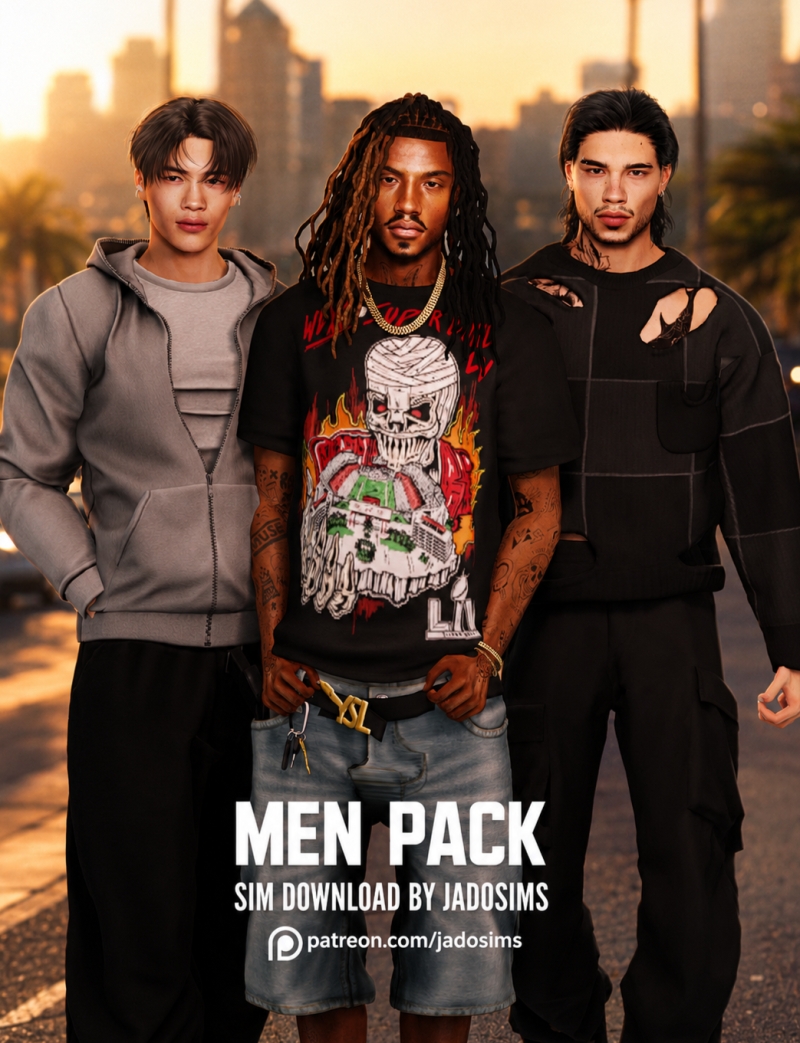 Alpha Men Pack (Sim Download) by shopwithflynnn - The Sims 4 Custom Content