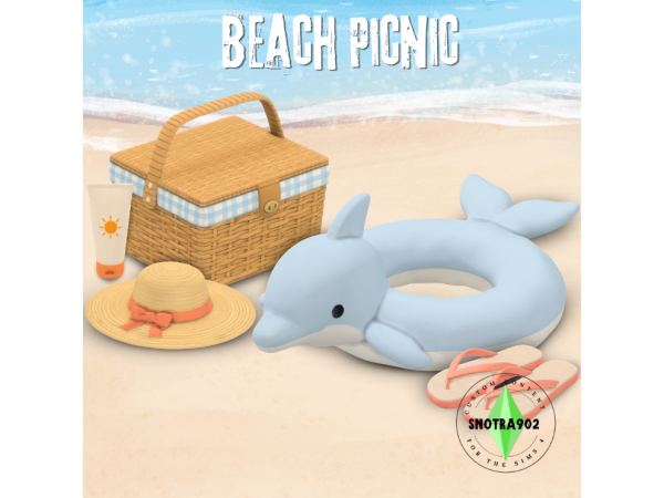 Maxis Match Beach Picnic by Snotra902 - The Sims 4 Custom Content