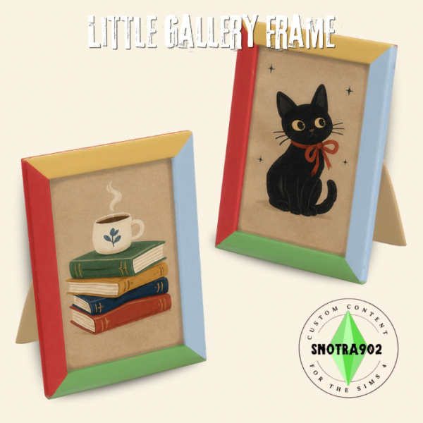 Maxis Match Little Gallery Frame by simsfinds - The Sims 4 Custom Content
