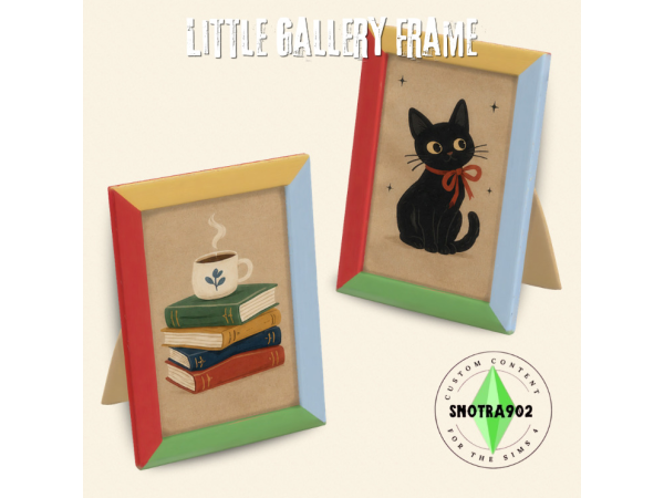 Maxis Match Little Gallery Frame by Snotra902 - The Sims 4 Custom Content