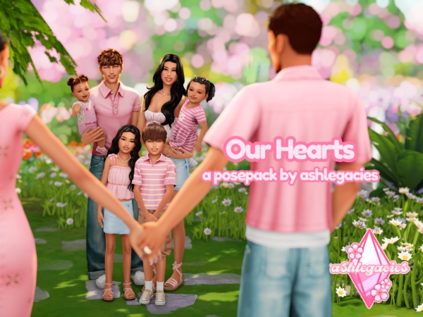Maxis Match Our Hearts Posepack - The Sims 4 Custom Content