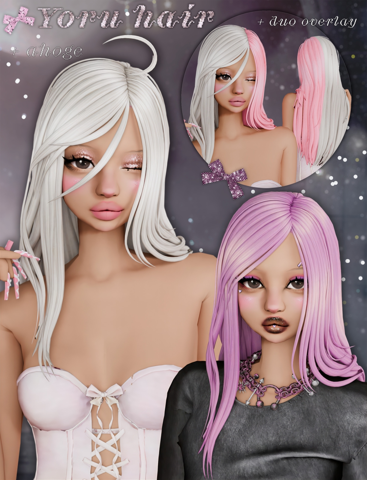 Maxis Match Yoru hair by simsfinds - The Sims 4 Custom Content