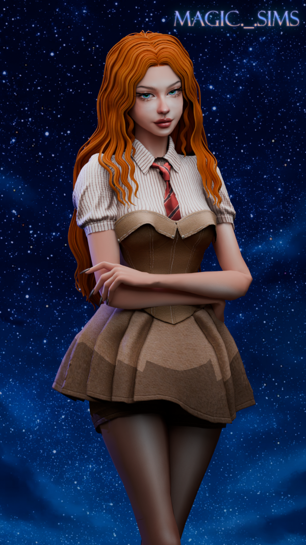 Maxis Match Aleera hair Magic_sims by simsfinds - The Sims 4 Custom Content