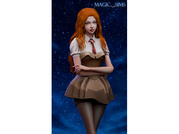 Maxis Match Aleera hair Magic_sims - The Sims 4 Custom Content